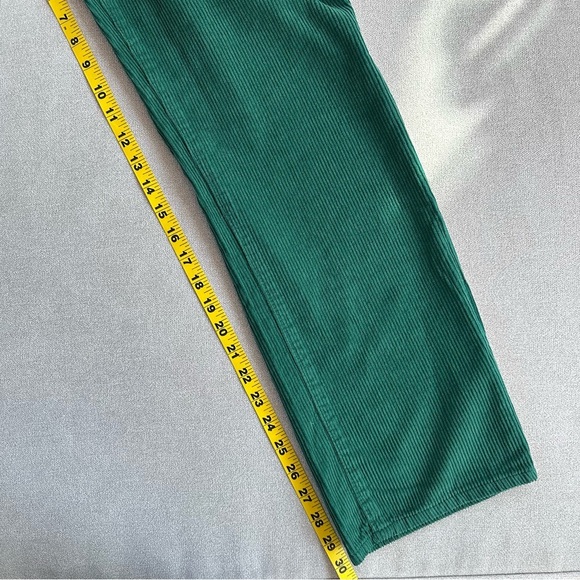 Pac Sun High-Waisted Dad Jeans Corduroy Pants. Deep Green. Size 29. - Picture 11 of 11